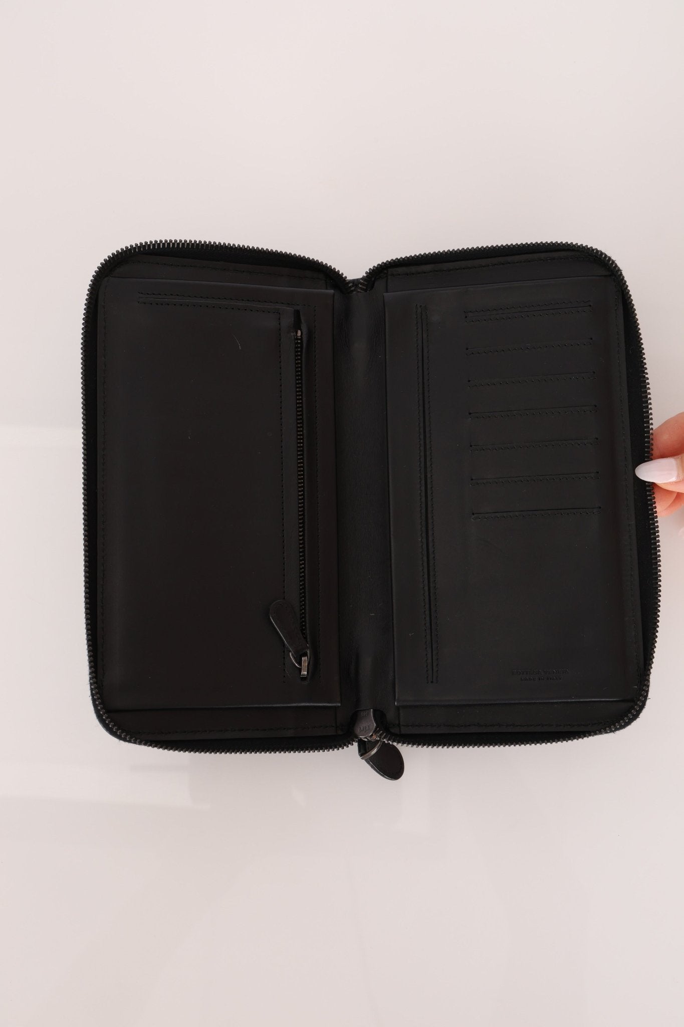 Bottega Veneta Intrecciato Long Wallet on Strap - FashioNica