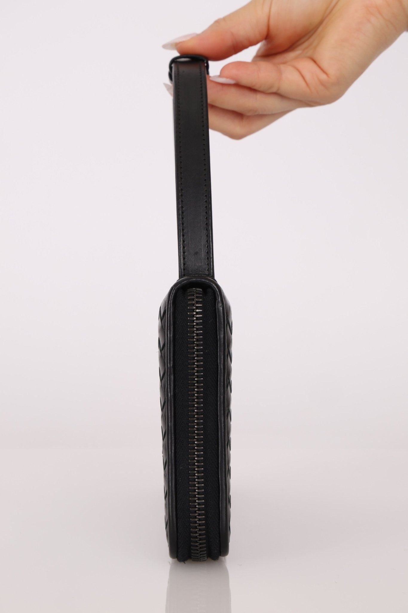 Bottega Veneta Intrecciato Long Wallet on Strap - FashioNica