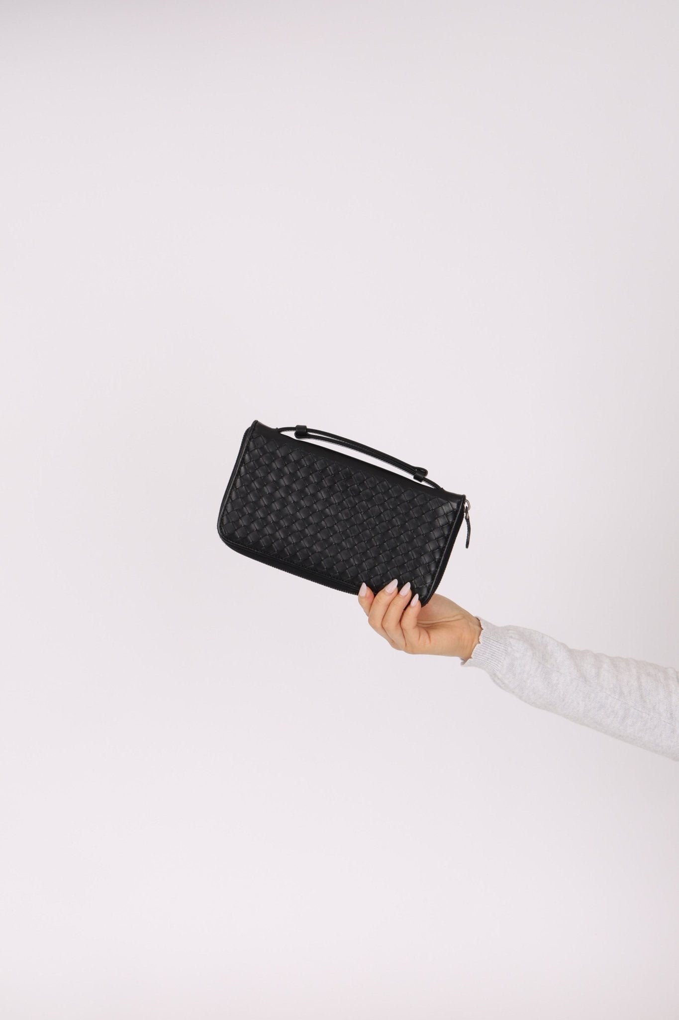 Bottega Veneta Intrecciato Long Wallet on Strap - FashioNica