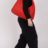 Bottega Veneta Intrecciato Red Hobo w/ Mirror - FashioNica