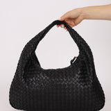 Bottega Veneta Intrecciato Small Black Hobo - FashioNica