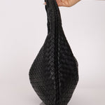 Bottega Veneta Intrecciato Small Black Hobo - FashioNica