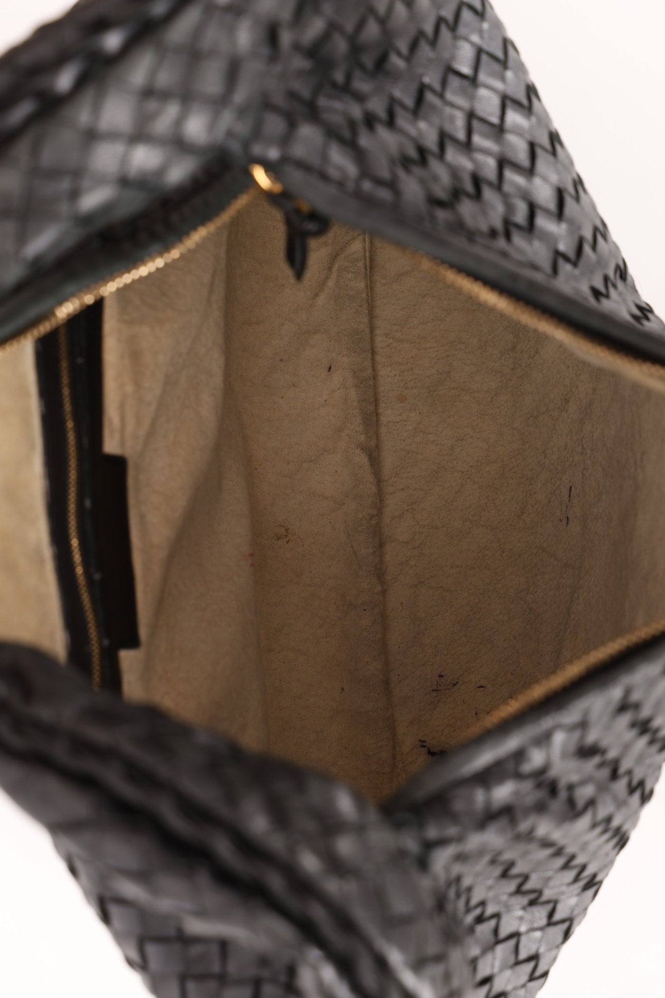 Bottega Veneta Intrecciato Small Black Hobo - FashioNica