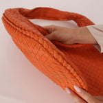 Bottega Veneta Lambskin Clementine Intrecciato Medium Hobo - FashioNica