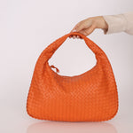 Bottega Veneta Lambskin Clementine Intrecciato Medium Hobo - FashioNica