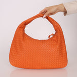 Bottega Veneta Lambskin Clementine Intrecciato Medium Hobo - FashioNica