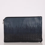 Bottega Veneta Lambskin Intrecciato Embroidered Degrade Clutch - FashioNica