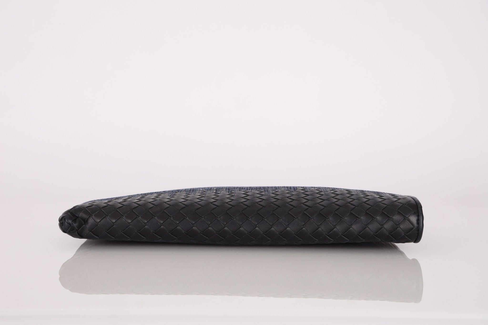 Bottega Veneta Lambskin Intrecciato Embroidered Degrade Clutch - FashioNica