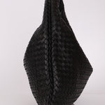 Bottega Veneta Large Intrecciato Black Hobo w Mirror - FashioNica