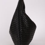 Bottega Veneta Large Intrecciato Black Hobo w Mirror - FashioNica