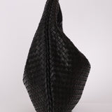 Bottega Veneta Large Intrecciato Black Hobo w Mirror - FashioNica