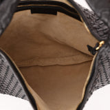 Bottega Veneta Large Intrecciato Black Hobo w Mirror - FashioNica