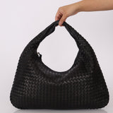 Bottega Veneta Large Intrecciato Black Hobo w Mirror - FashioNica