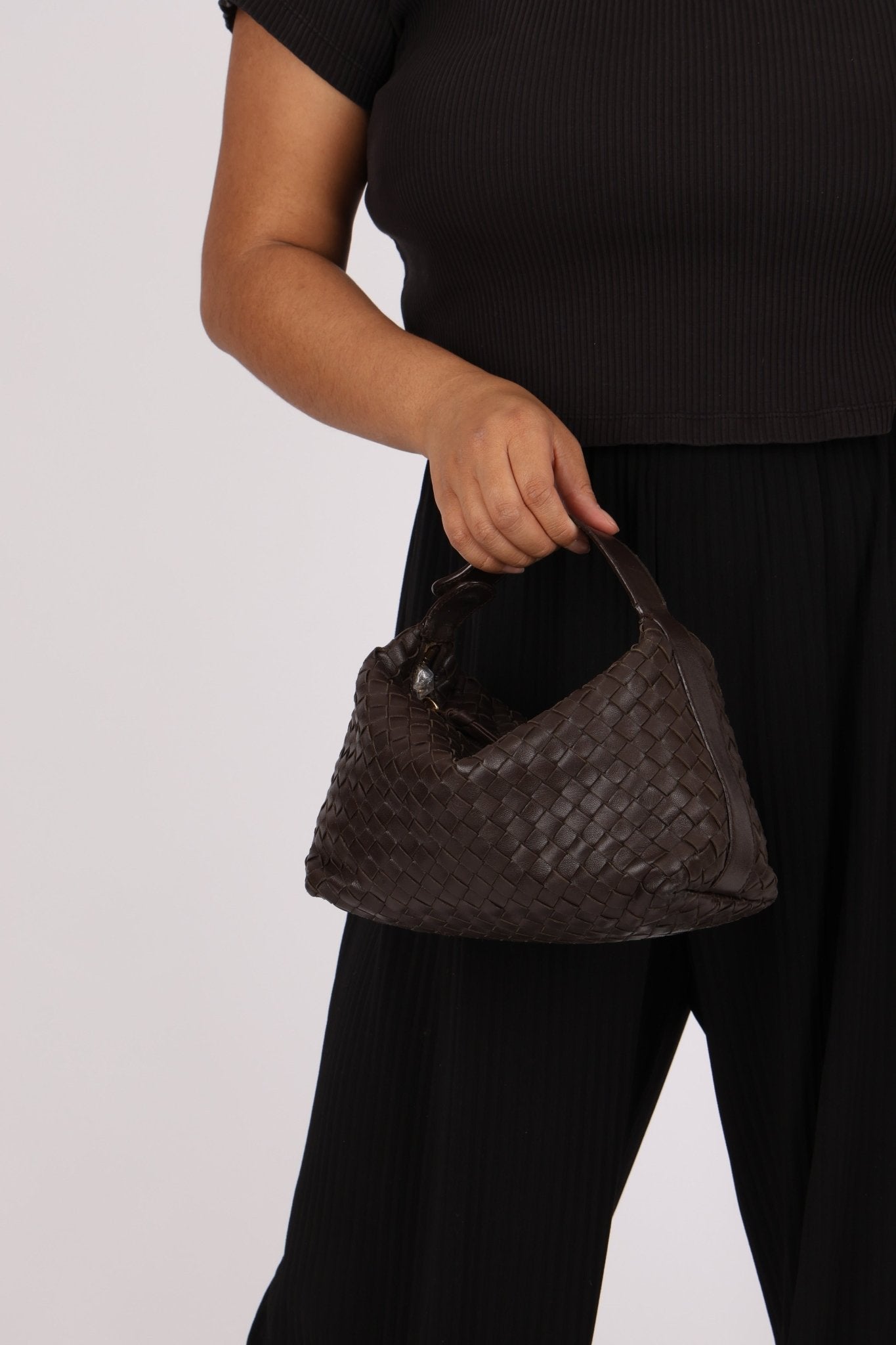 Bottega Veneta Large Nappa Intrecciato Pouch - FashioNica