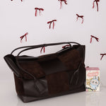 Bottega Veneta Maxi Suede & Leather Intrecciato XL Arco Tote - FashioNica