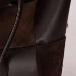 Bottega Veneta Maxi Suede & Leather Intrecciato XL Arco Tote - FashioNica