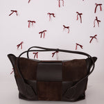 Bottega Veneta Maxi Suede & Leather Intrecciato XL Arco Tote - FashioNica