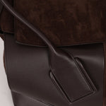 Bottega Veneta Maxi Suede & Leather Intrecciato XL Arco Tote - FashioNica