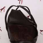 Bottega Veneta Maxi Suede & Leather Intrecciato XL Arco Tote - FashioNica