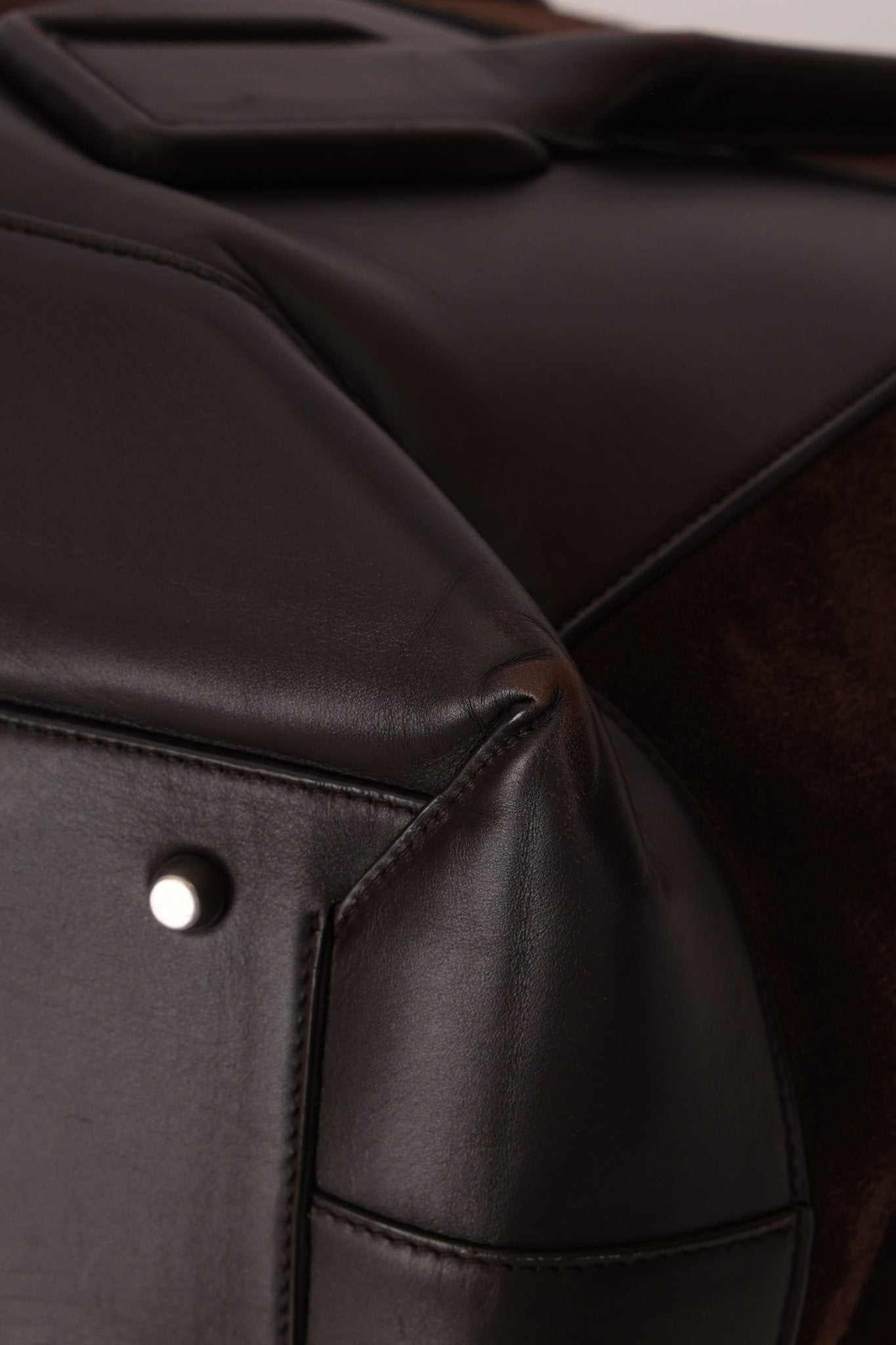 Bottega Veneta Maxi Suede & Leather Intrecciato XL Arco Tote - FashioNica