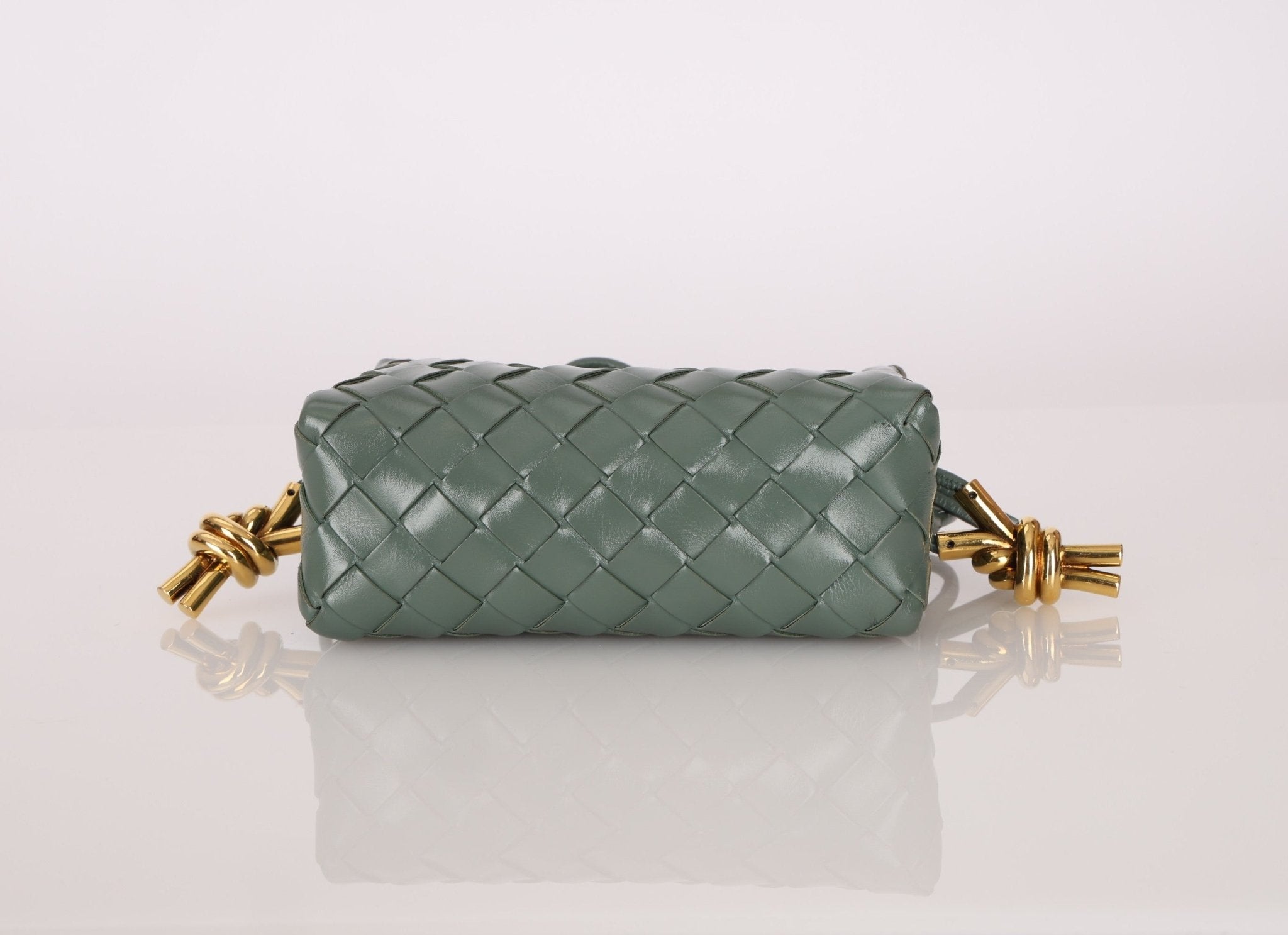 Bottega Veneta Mini Loop Intrecciato Polished Leather Camera Bag - FashioNica
