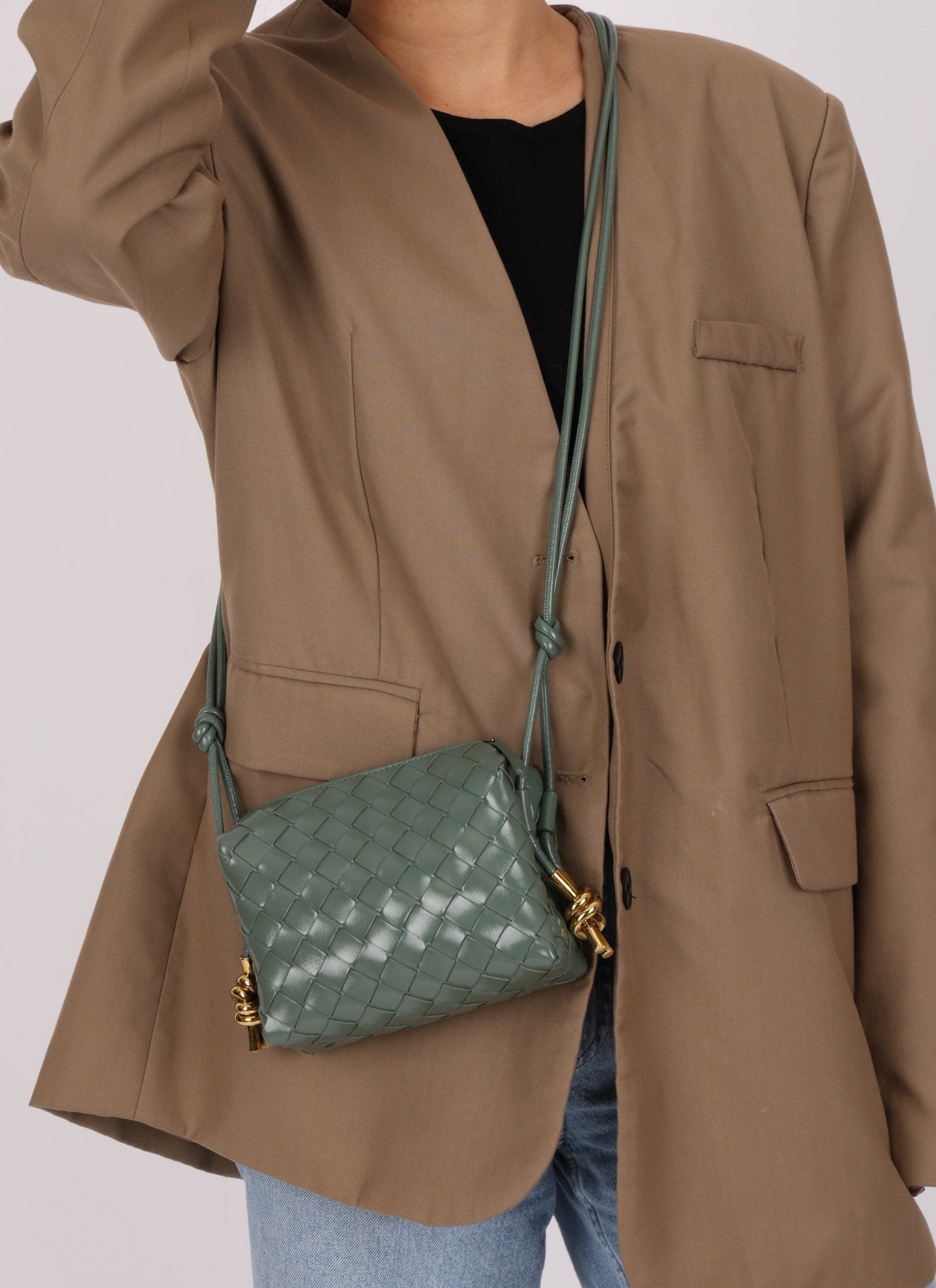 Bottega Veneta Mini Loop Intrecciato Polished Leather Camera Bag - FashioNica