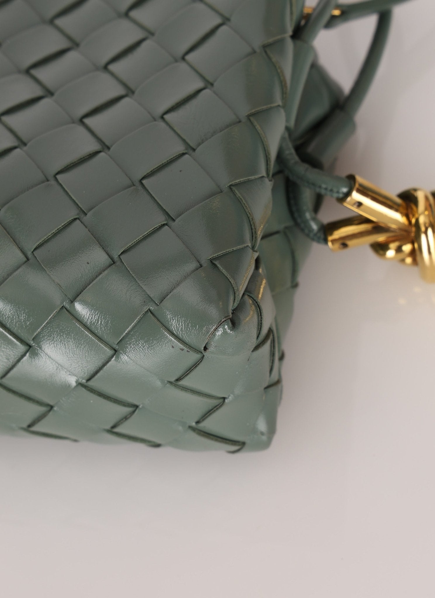 Bottega Veneta Mini Loop Intrecciato Polished Leather Camera Bag - FashioNica