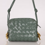 Bottega Veneta Mini Loop Intrecciato Polished Leather Camera Bag - FashioNica