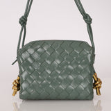 Bottega Veneta Mini Loop Intrecciato Polished Leather Camera Bag - FashioNica