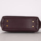 Bottega Veneta Prune Maxi Intrecciato Arco Flap - FashioNica