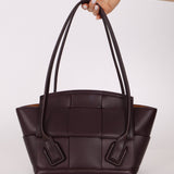 Bottega Veneta Prune Maxi Intrecciato Arco Flap - FashioNica