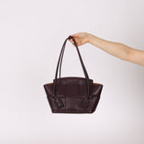 Bottega Veneta Prune Maxi Intrecciato Arco Flap - FashioNica