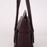 Bottega Veneta Prune Maxi Intrecciato Arco Flap - FashioNica