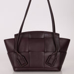 Bottega Veneta Prune Maxi Intrecciato Arco Flap - FashioNica