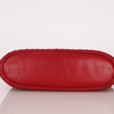 Bottega Veneta Red Intrecciato Turn - Lock Kelly Top Handle - FashioNica