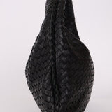 Bottega Veneta Small Intrecciato Black Hobo - FashioNica