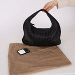 Bottega Veneta Small Intrecciato Black Hobo - FashioNica