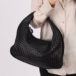 Bottega Veneta Small Intrecciato Black Hobo - FashioNica