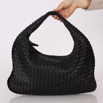 Bottega Veneta Small Intrecciato Black Hobo - FashioNica