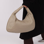 Bottega Veneta Stone Intrecciato Medium Hobo - FashioNica