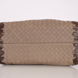 Bottega Veneta Taupe Intrecciato Mini Boston Bag - FashioNica