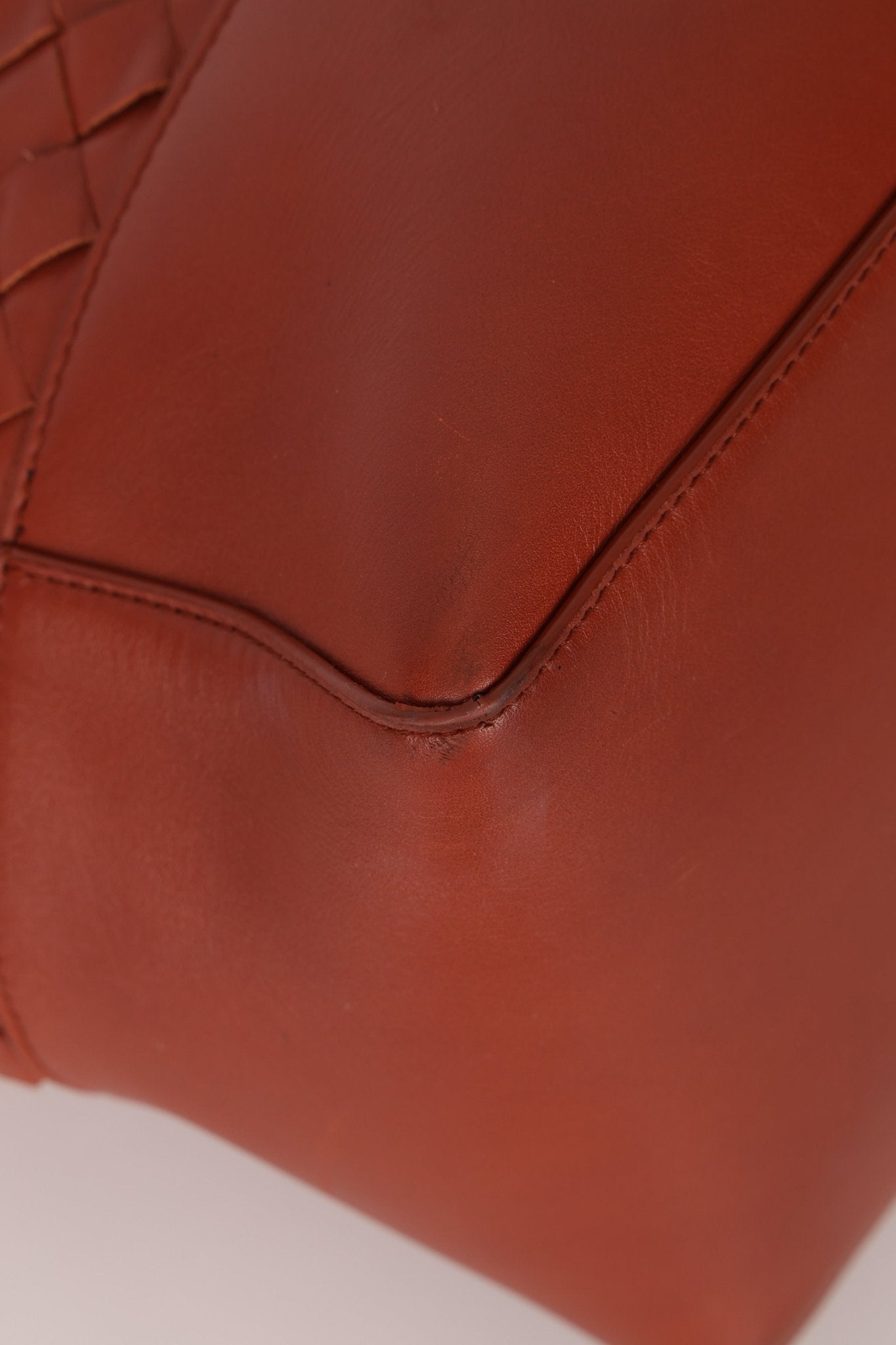 Bottega Veneta Terracotta Castaño Intrecciato Tote - FashioNica