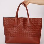 Bottega Veneta Terracotta Castaño Intrecciato Tote - FashioNica