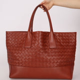 Bottega Veneta Terracotta Castaño Intrecciato Tote - FashioNica