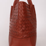 Bottega Veneta Terracotta Castaño Intrecciato Tote - FashioNica