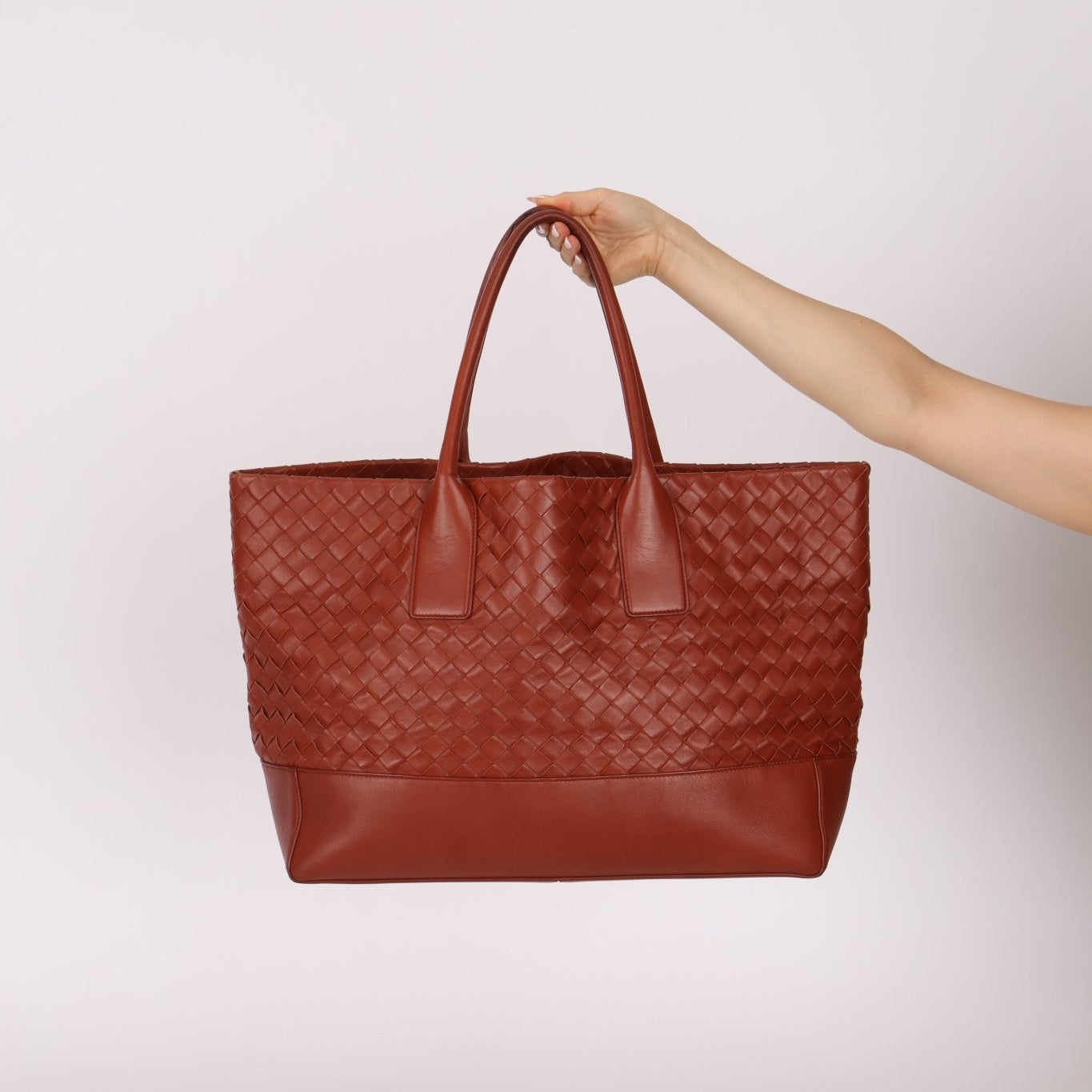 Bottega Veneta Terracotta Castaño Intrecciato Tote - FashioNica