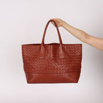 Bottega Veneta Terracotta Castaño Intrecciato Tote - FashioNica