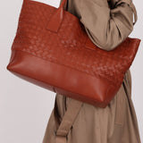 Bottega Veneta Terracotta Castaño Intrecciato Tote - FashioNica