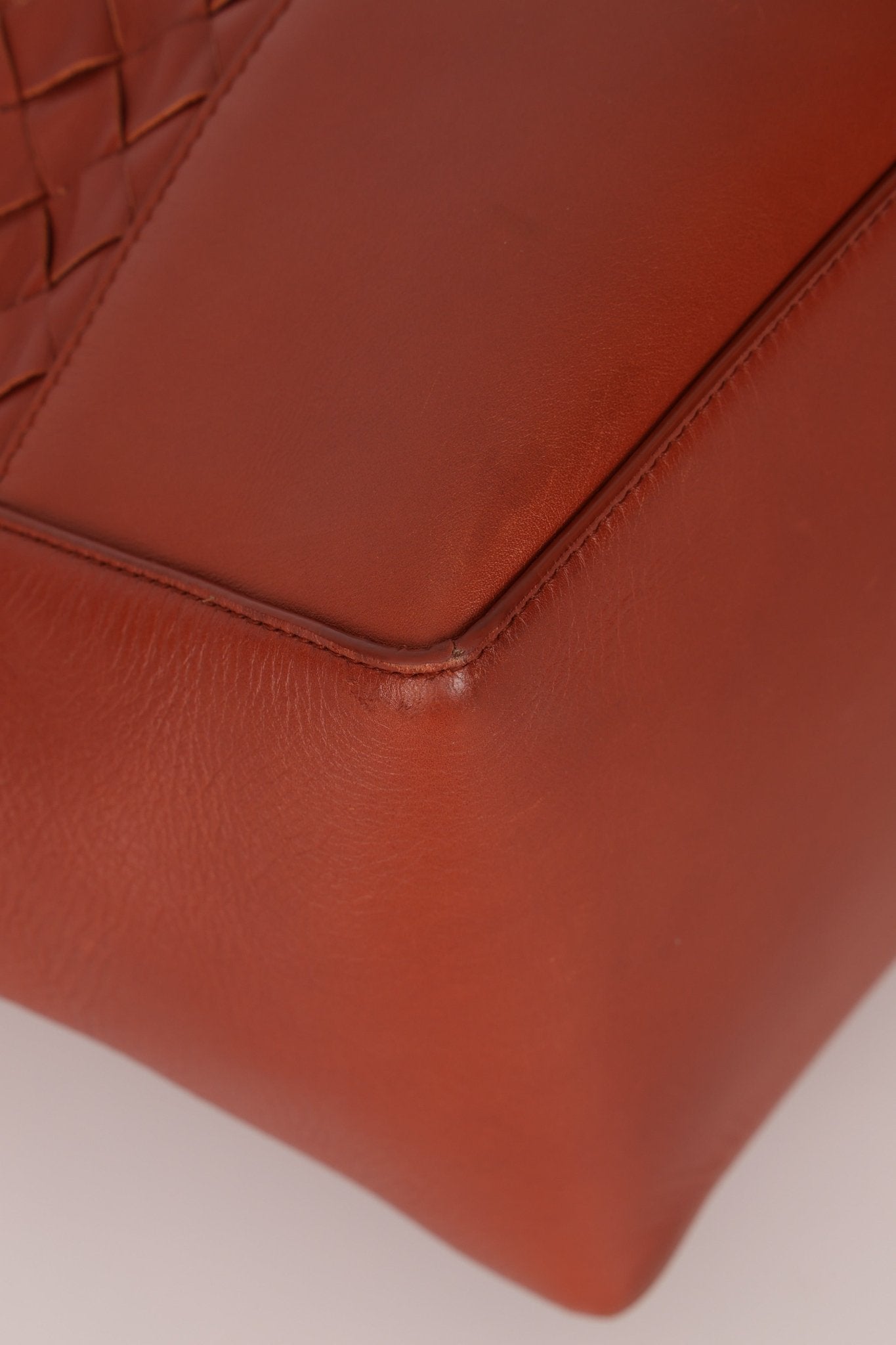 Bottega Veneta Terracotta Castaño Intrecciato Tote - FashioNica