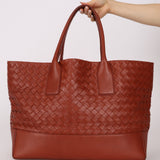 Bottega Veneta Terracotta Castaño Intrecciato Tote - FashioNica
